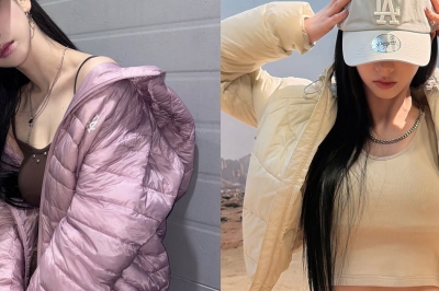 thumbnail - ‘가을냄새’라더니… 카리나, 브라톱 위에 패딩 걸친 이유 따로 있었다