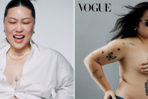 기사로 이동 - “106kg 됐어요” 만삭 모델, 상의 벗고 찍은 파격 화보 공개한 이유