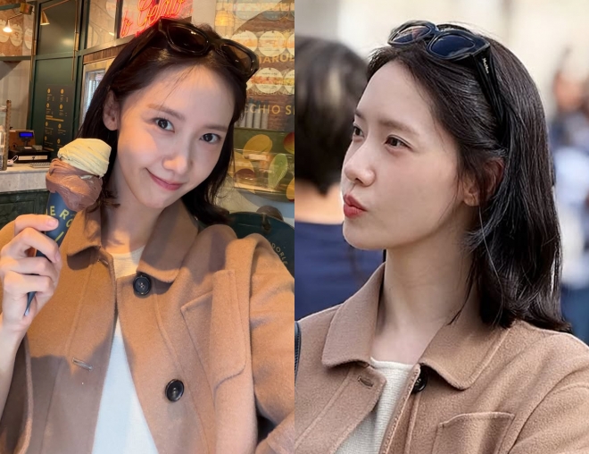thumbnail - 밀라노서 젤라또 들고 ‘활짝’…윤아, 긴 머리 싹둑 자른 진짜 이유