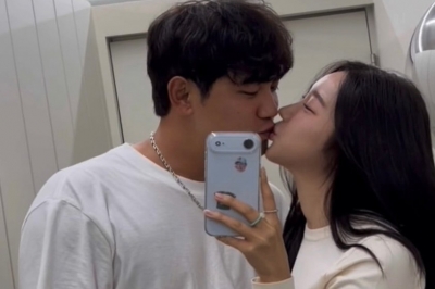 thumbnail - “아기가 먼저 찾아와”… 99년생 아나운서, 7살 연상 야구선수와 결혼 발표