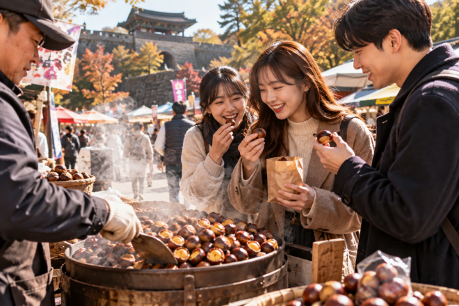 thumbnail - “군밤 하나 먹으러 여기까지?”…10월이면 더 달콤해지는 ‘알밤의 고장’