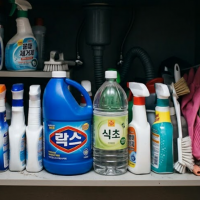 thumbnail - 욕실 선반 열어보고 ‘아차!’… 락스랑 식초 절대 같이 두면 안 되는 이유