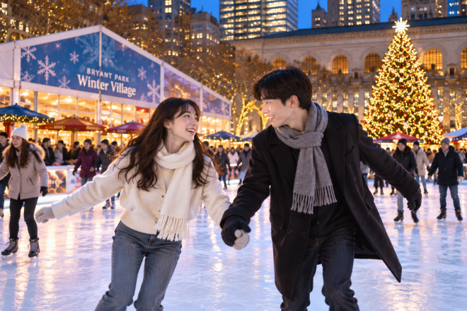 thumbnail - “얼음 위에선 공짜, 신발 빌리면 유료”…뉴욕 한복판 스케이트장의 반전
